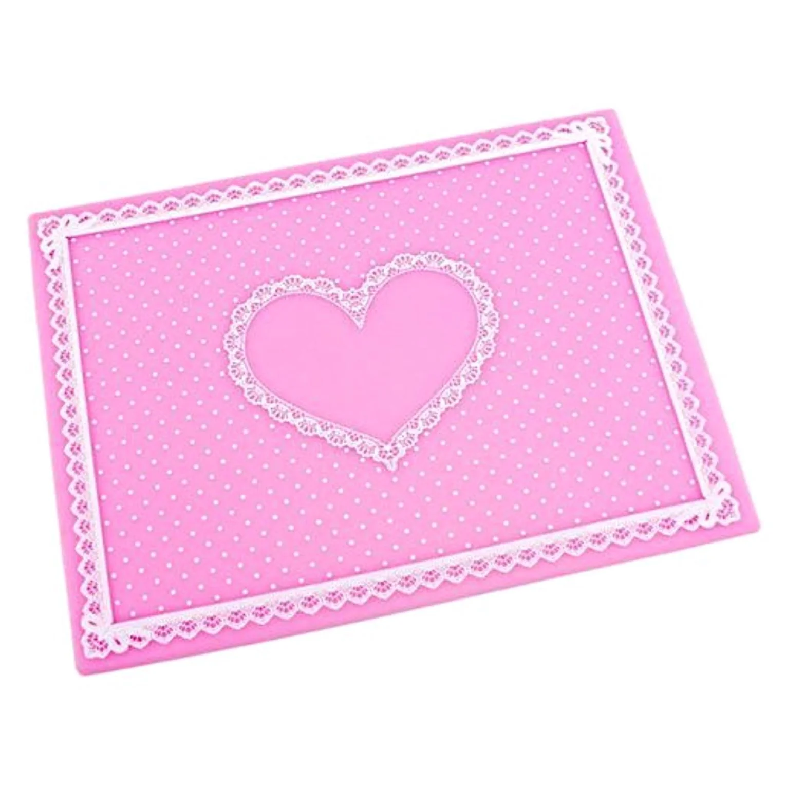 Silicone Nail Table Mat Heart Design - Image 2