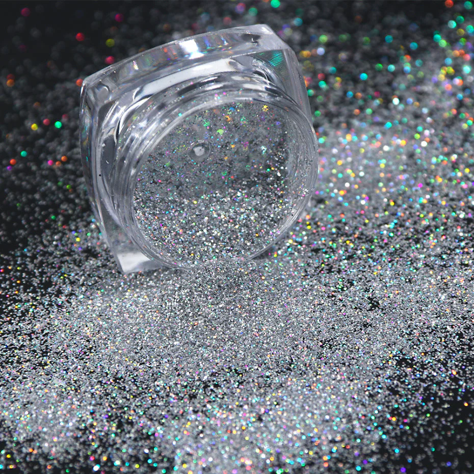 Silver Holographic Glitters 8pcs Pack - Image 11