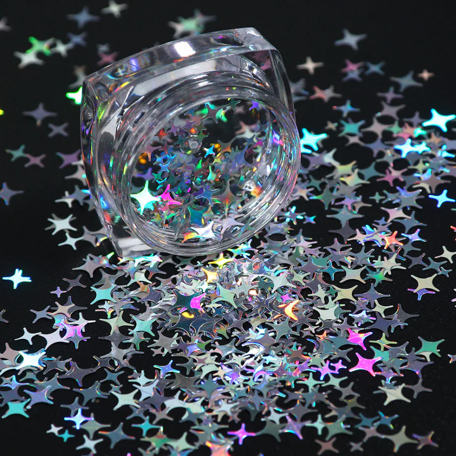 Silver Holographic Glitters 8pcs Pack - Image 12