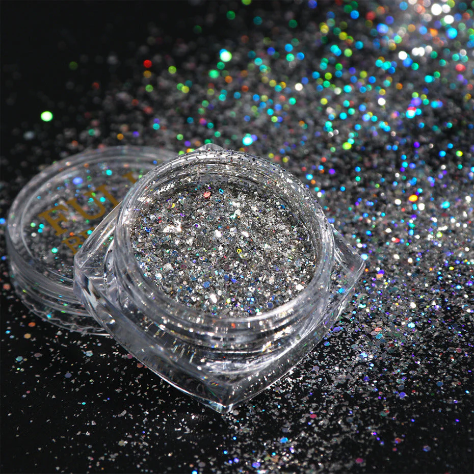 Silver Holographic Glitters 8pcs Pack - Image 9