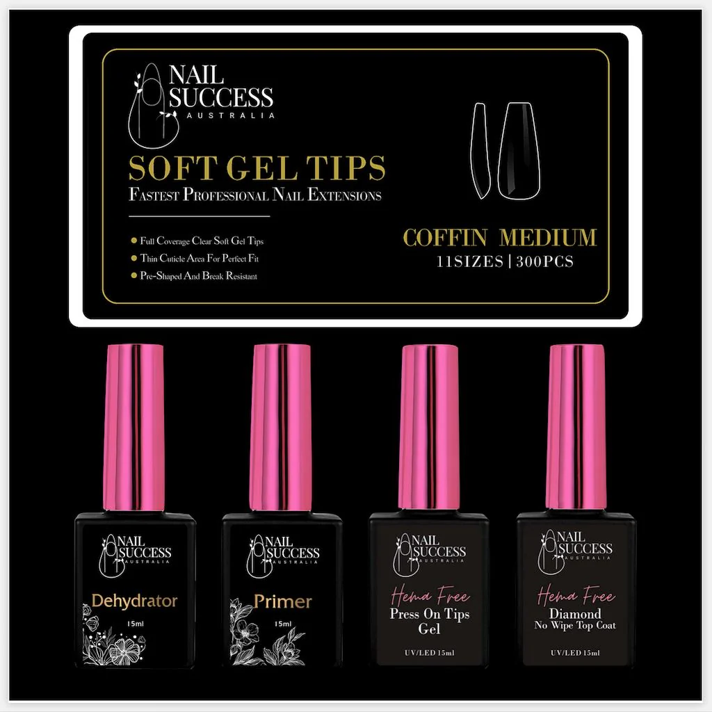 Soft Gel Press On Nail Kit - HEMA Free - Image 10