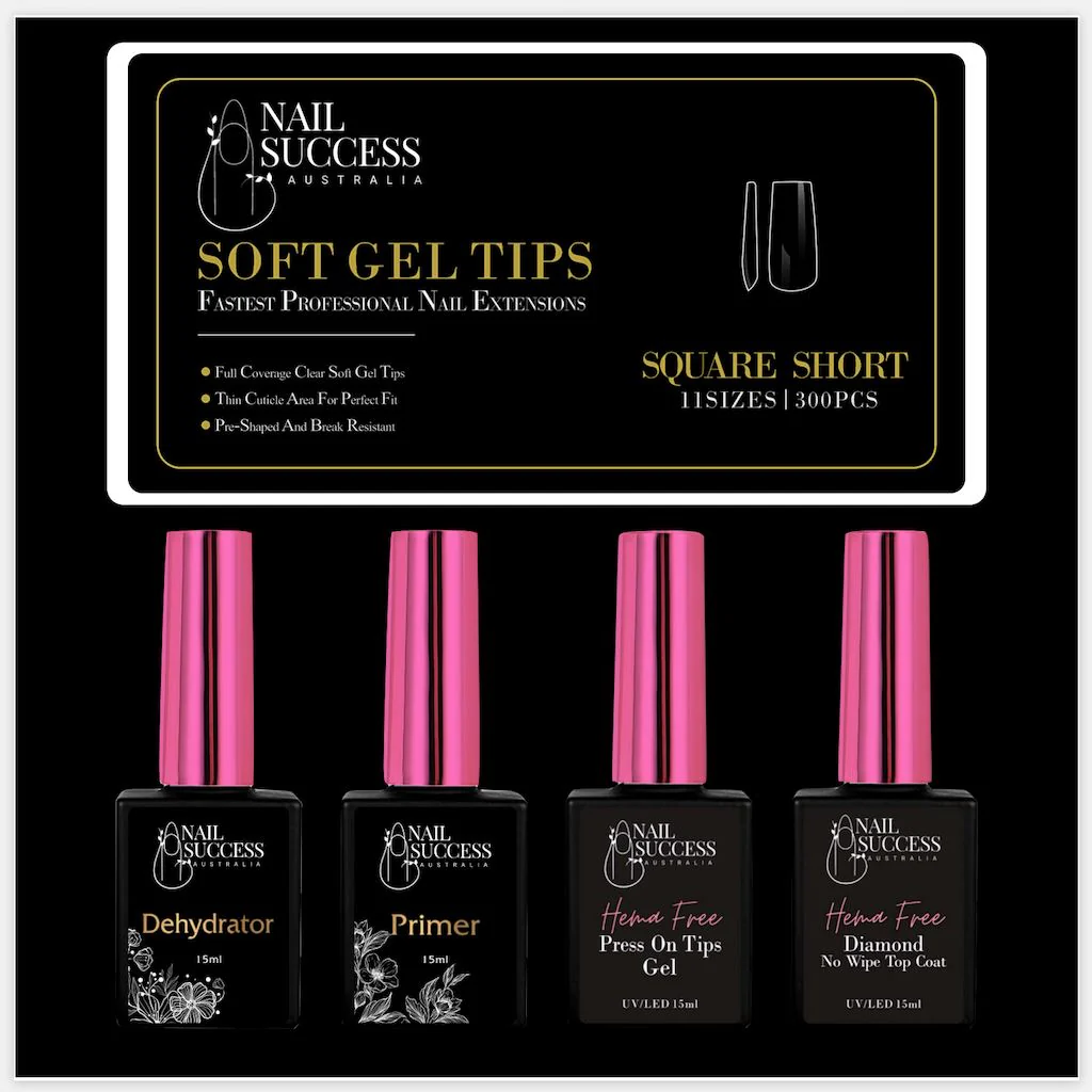Soft Gel Press On Nail Kit - HEMA Free - Image 12