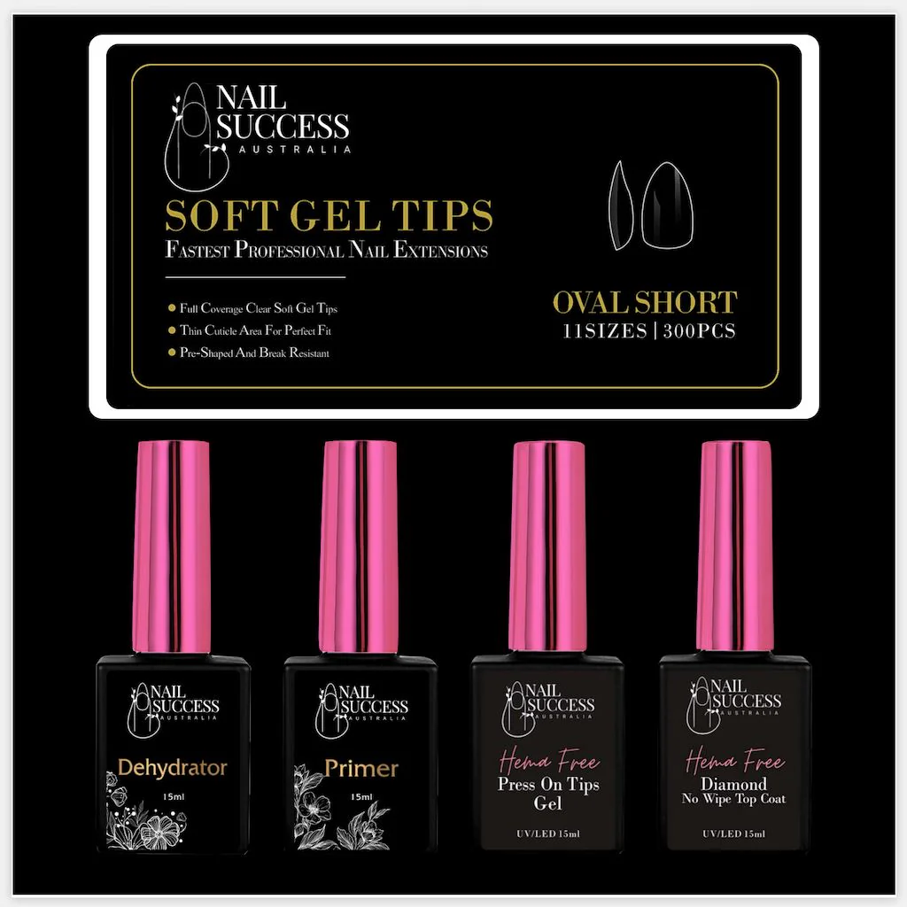 Soft Gel Press On Nail Kit - HEMA Free - Image 5