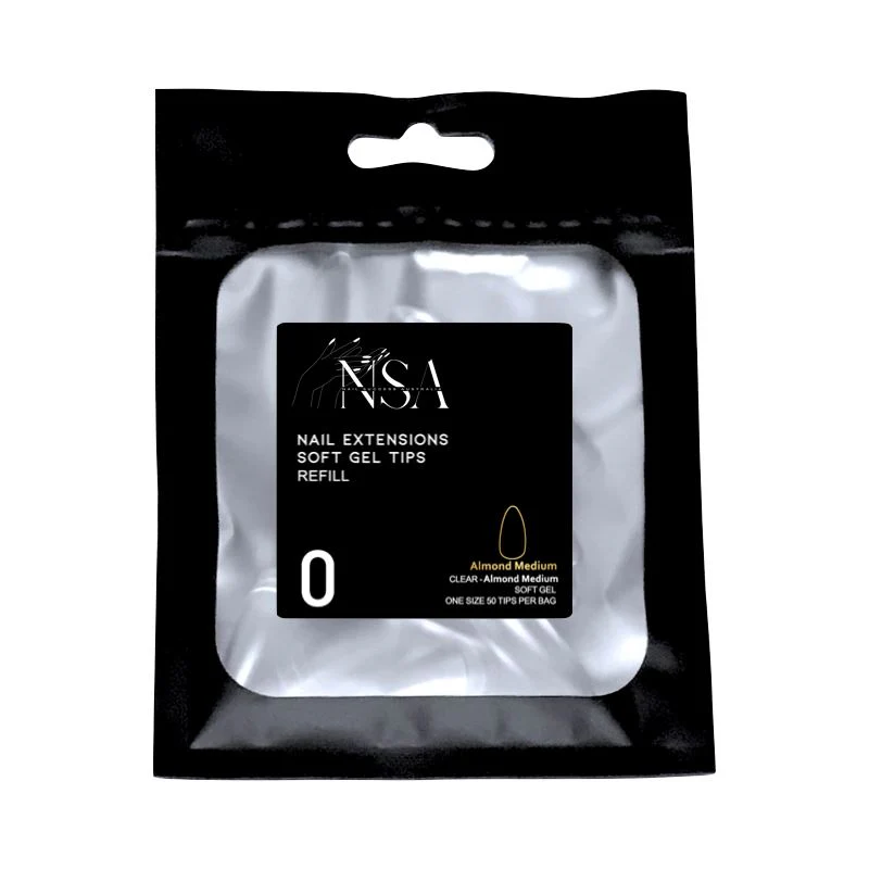 Soft Gel Tips Individual Refill Sizes 50pcs - Almond - Image 14