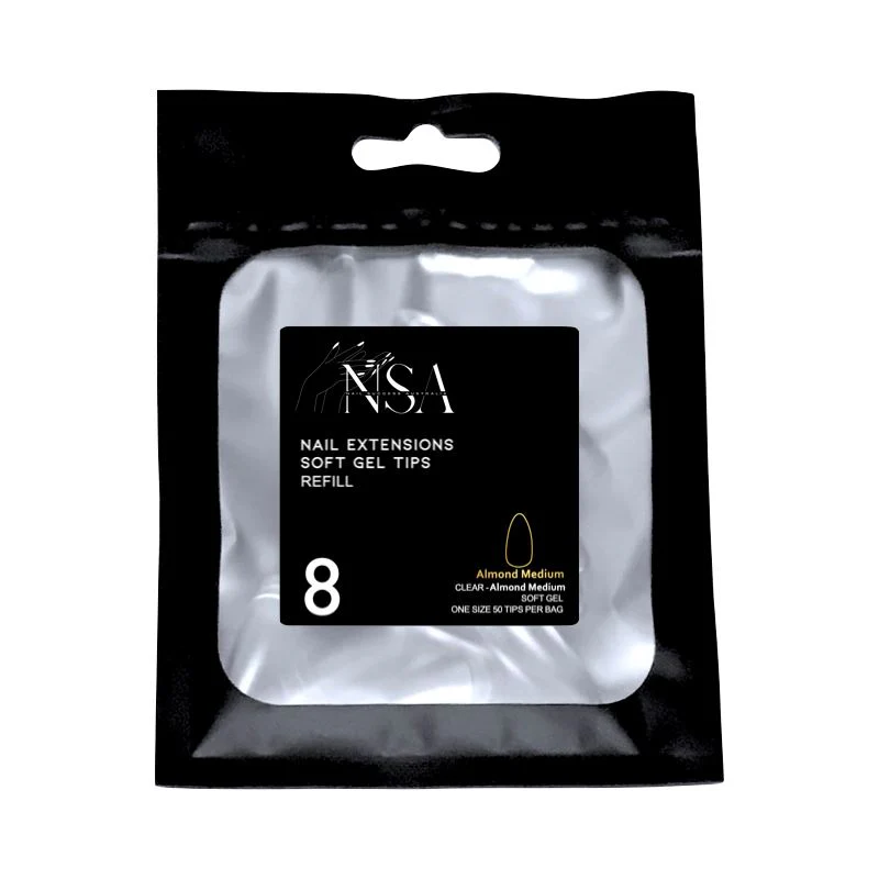 Soft Gel Tips Individual Refill Sizes 50pcs - Almond - Image 22