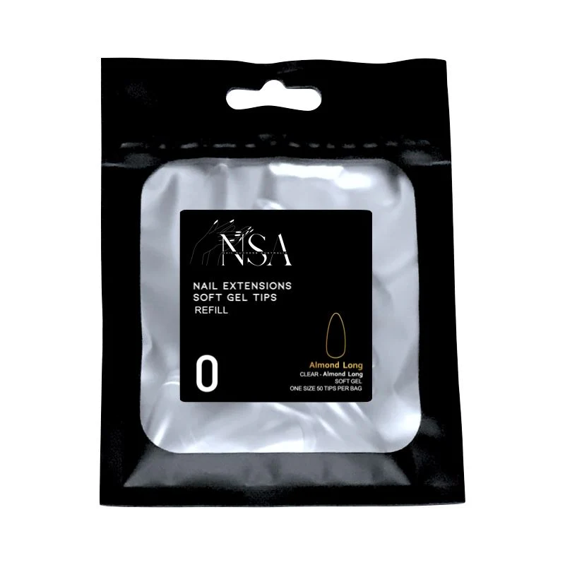 Soft Gel Tips Individual Refill Sizes 50pcs - Almond - Image 27