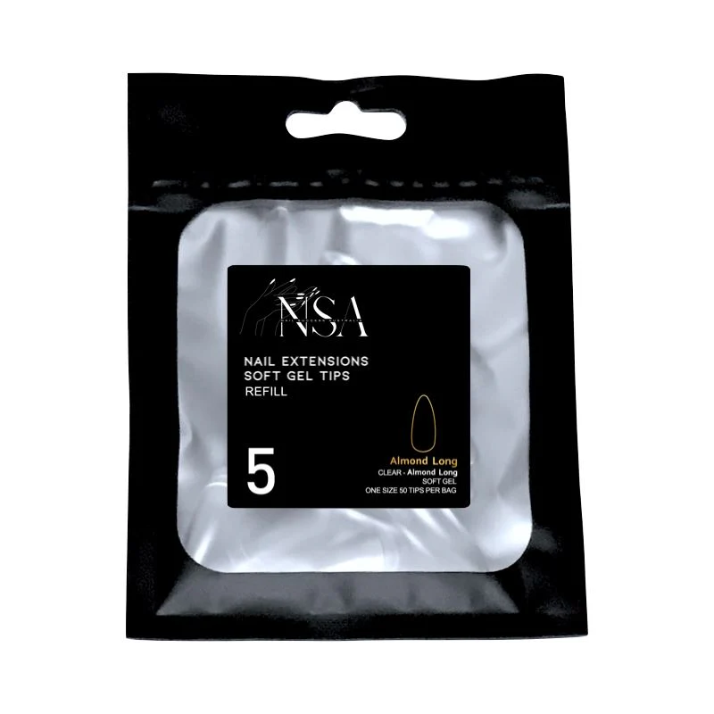 Soft Gel Tips Individual Refill Sizes 50pcs - Almond - Image 32