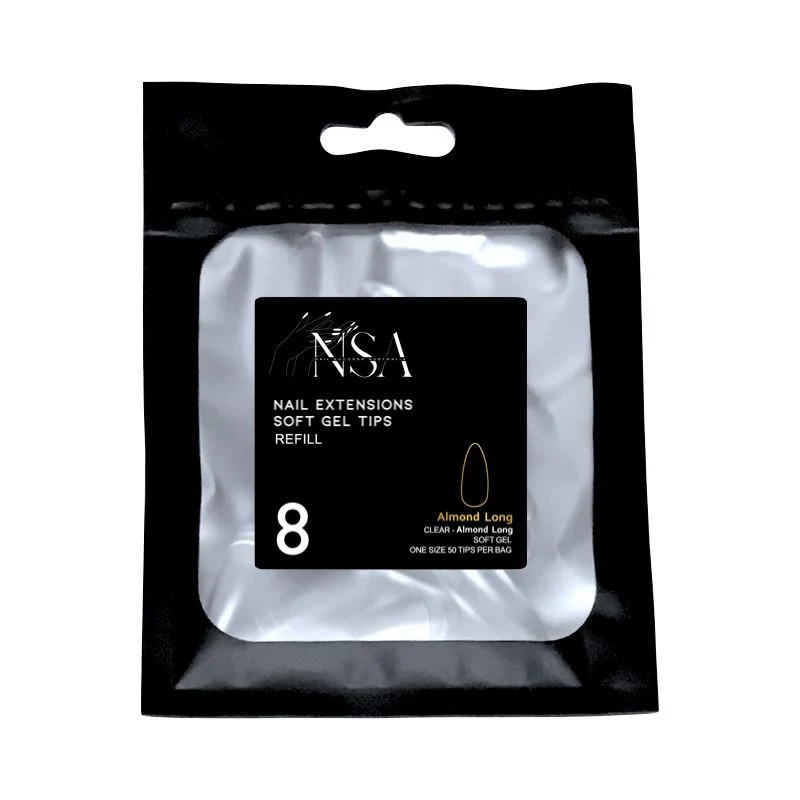 Soft Gel Tips Individual Refill Sizes 50pcs - Almond - Image 35