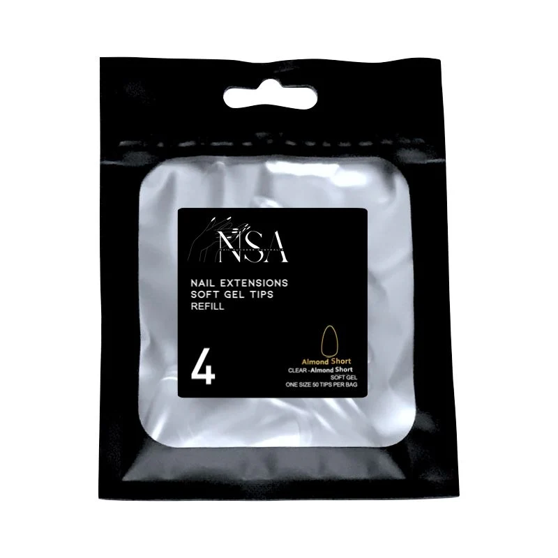 Soft Gel Tips Individual Refill Sizes 50pcs - Almond - Image 6