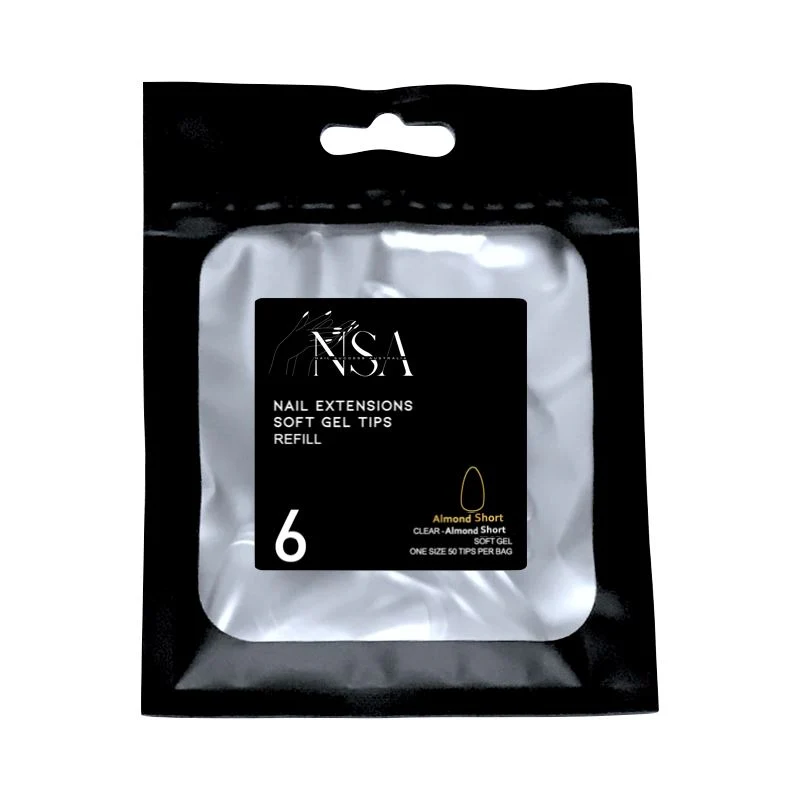 Soft Gel Tips Individual Refill Sizes 50pcs - Almond - Image 8