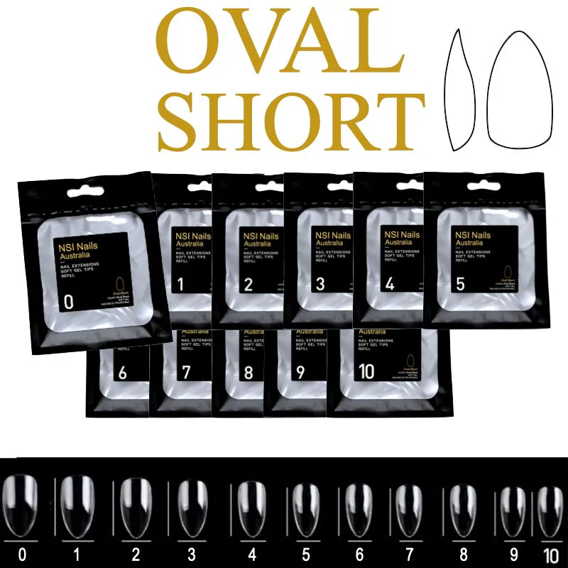 Soft Gel Tips Individual Refill Sizes 50pcs - Oval - Image 13