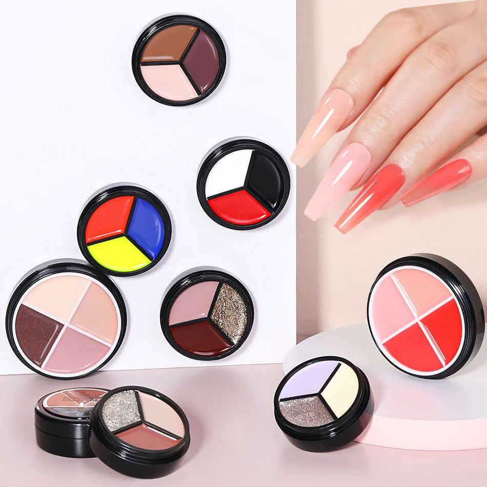 Solid Cream Gel Polish 3 Colours in 1 Born Pretty - Image 3