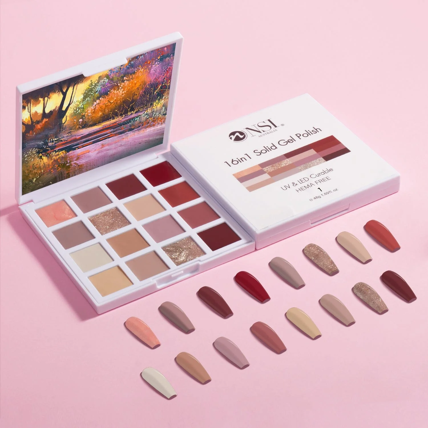 Solid Gel Polish 16in1 Colour Palette - Image 3
