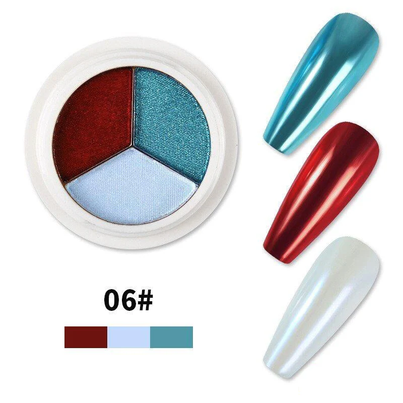 Solid Mirror Chrome 3 Colour Pigments - Image 10