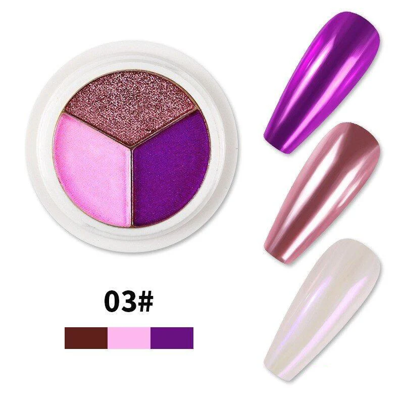 Solid Mirror Chrome 3 Colour Pigments - Image 7