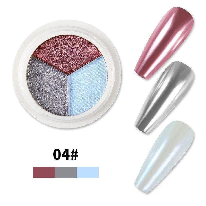 Solid Mirror Chrome 3 Colour Pigments - Image 8
