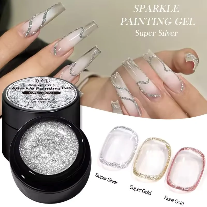 Sparkle Super Silver & Gold Painting Gel - Image 3