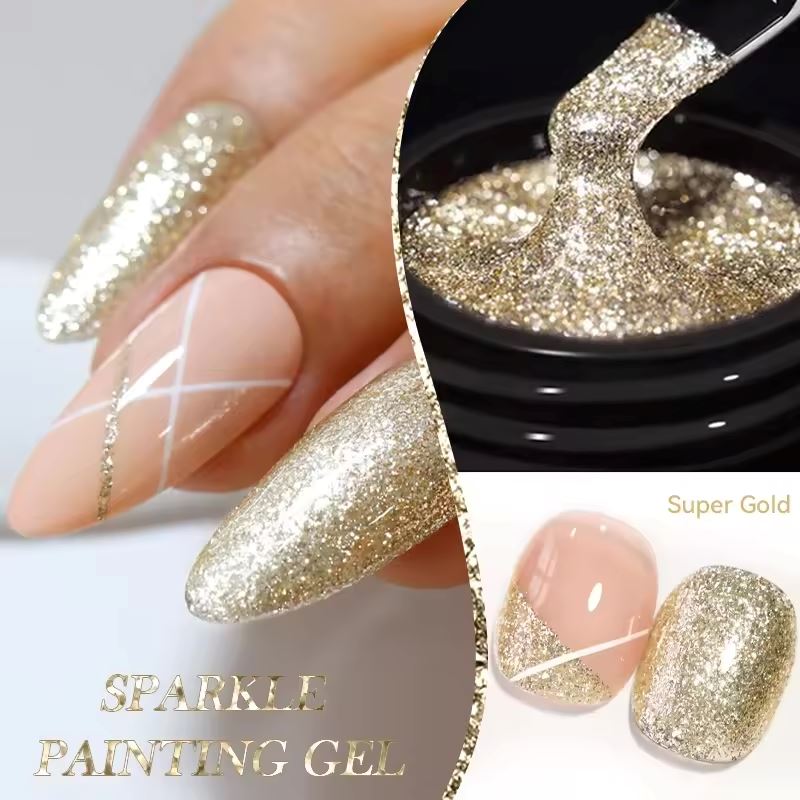 Sparkle Super Silver & Gold Painting Gel - Image 9