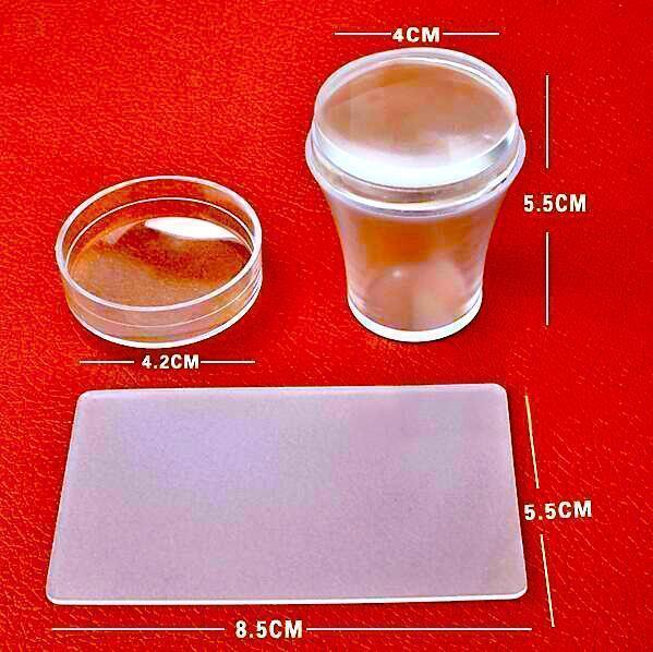 Stamper & Scraper (Clear - Large Diameter 4cm) - Image 3