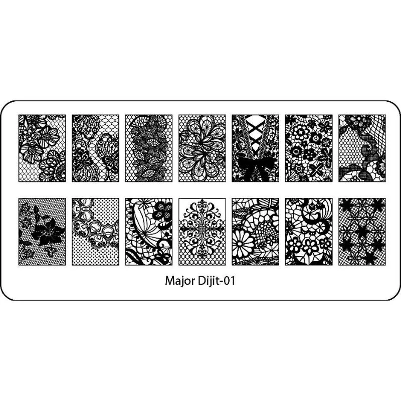 Stamping Plates Nail Art Designs - Image 31