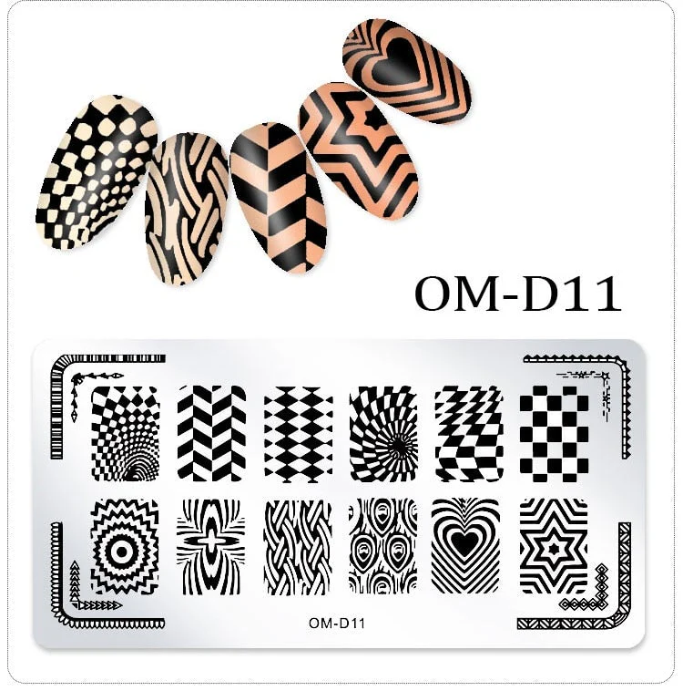 Stamping Plates Nail Art Designs (Serie OM-D) - Image 13