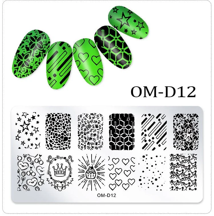 Stamping Plates Nail Art Designs (Serie OM-D) - Image 14