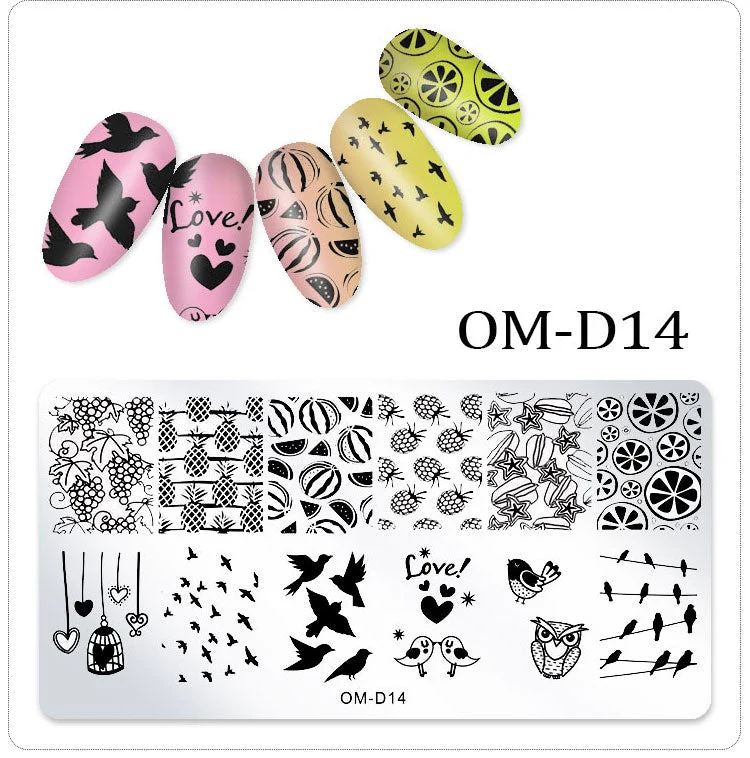 Stamping Plates Nail Art Designs (Serie OM-D) - Image 16