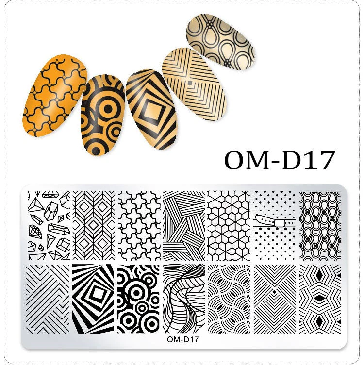 Stamping Plates Nail Art Designs (Serie OM-D) - Image 19