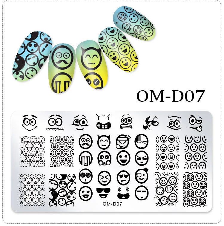 Stamping Plates Nail Art Designs (Serie OM-D) - Image 9