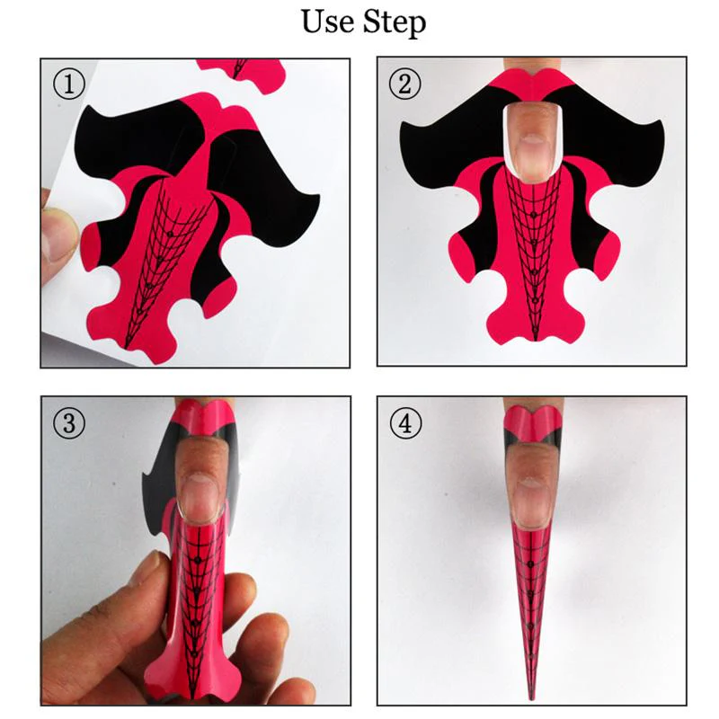 Stiletto Pink Nail Forms - Image 3