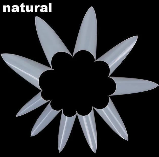 Stiletto Sharp Nail Tips 500ct - Image 3