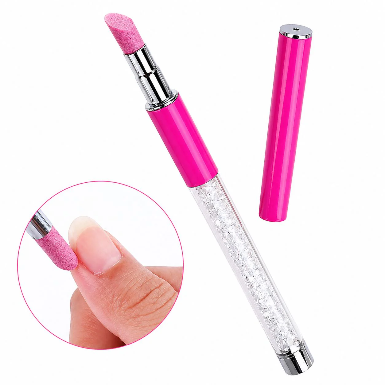 Stone Cuticle Nail File & Pusher - Image 7