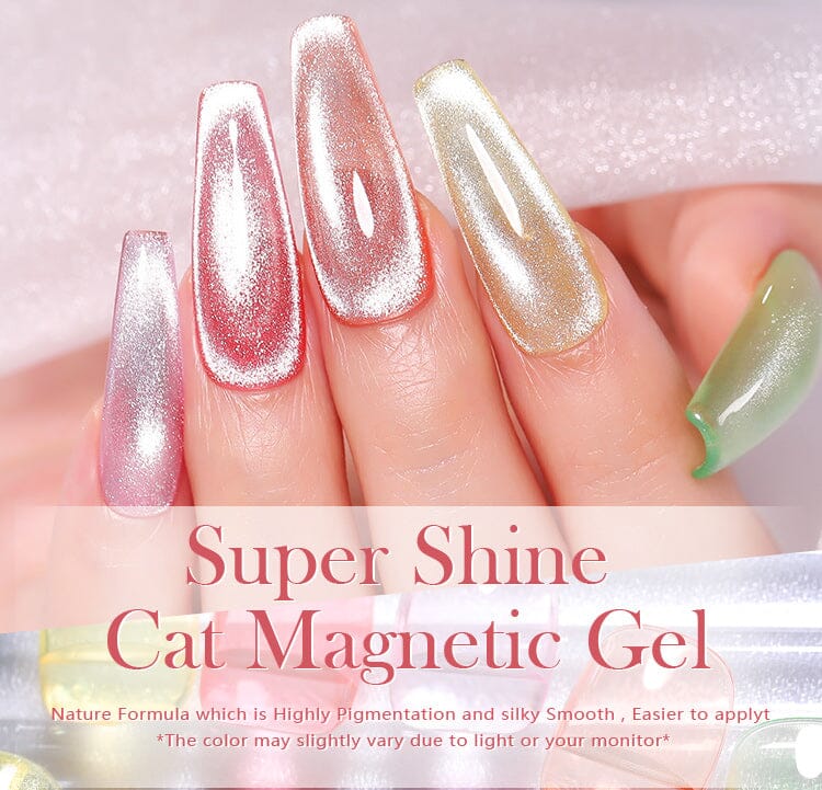 Super Shiny Silver Crystal Cat Eye Magnetic Gel Born Pretty - Image 5