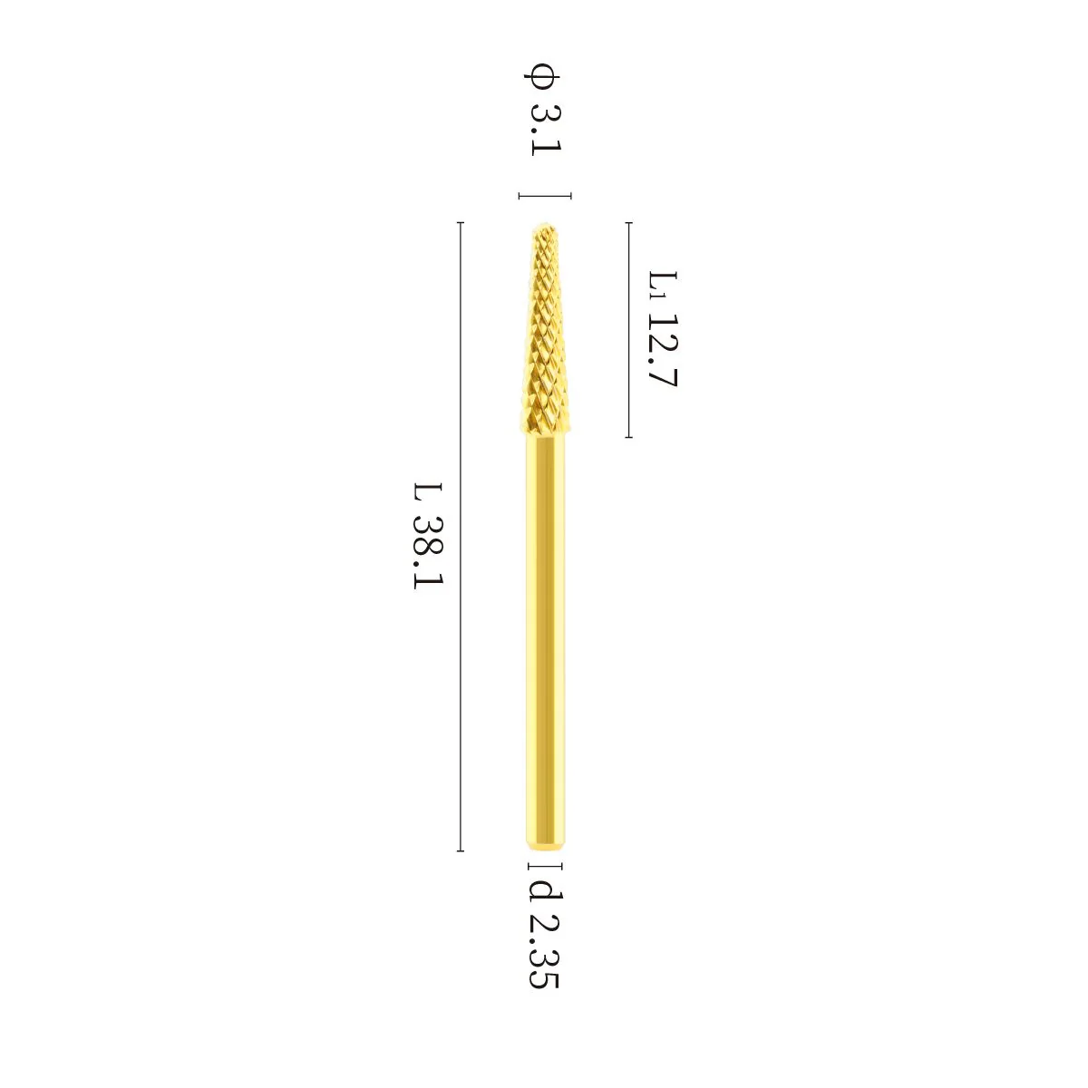 Tapered Small-Cone Tungsten Carbide Nail Drill Bit - Image 3
