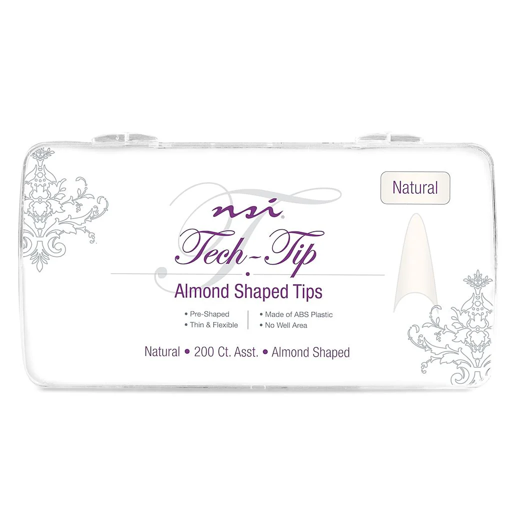 TECH-TIP Almond Natural Nail Tips Tray 200ct - Image 3
