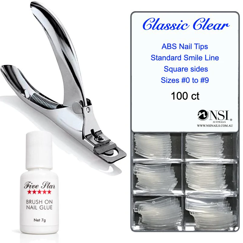 Tipping Pack with Classic Square Nail Tips - Image 2