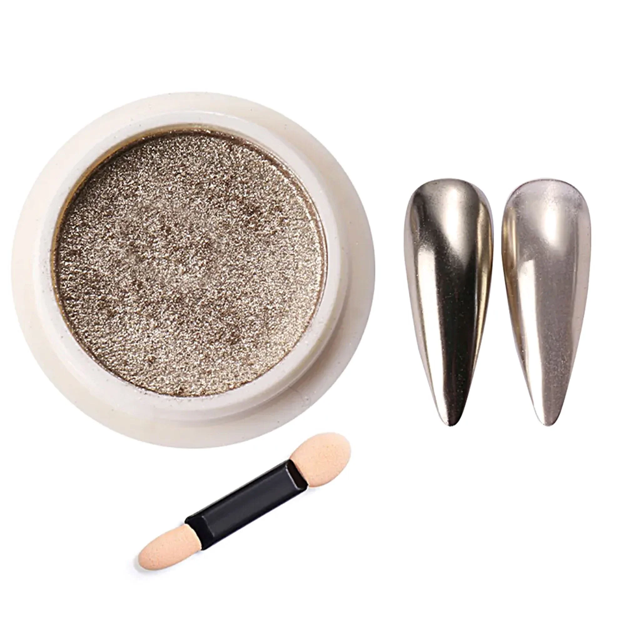 Titanium Mirror Chrome Nail Powder - Image 4