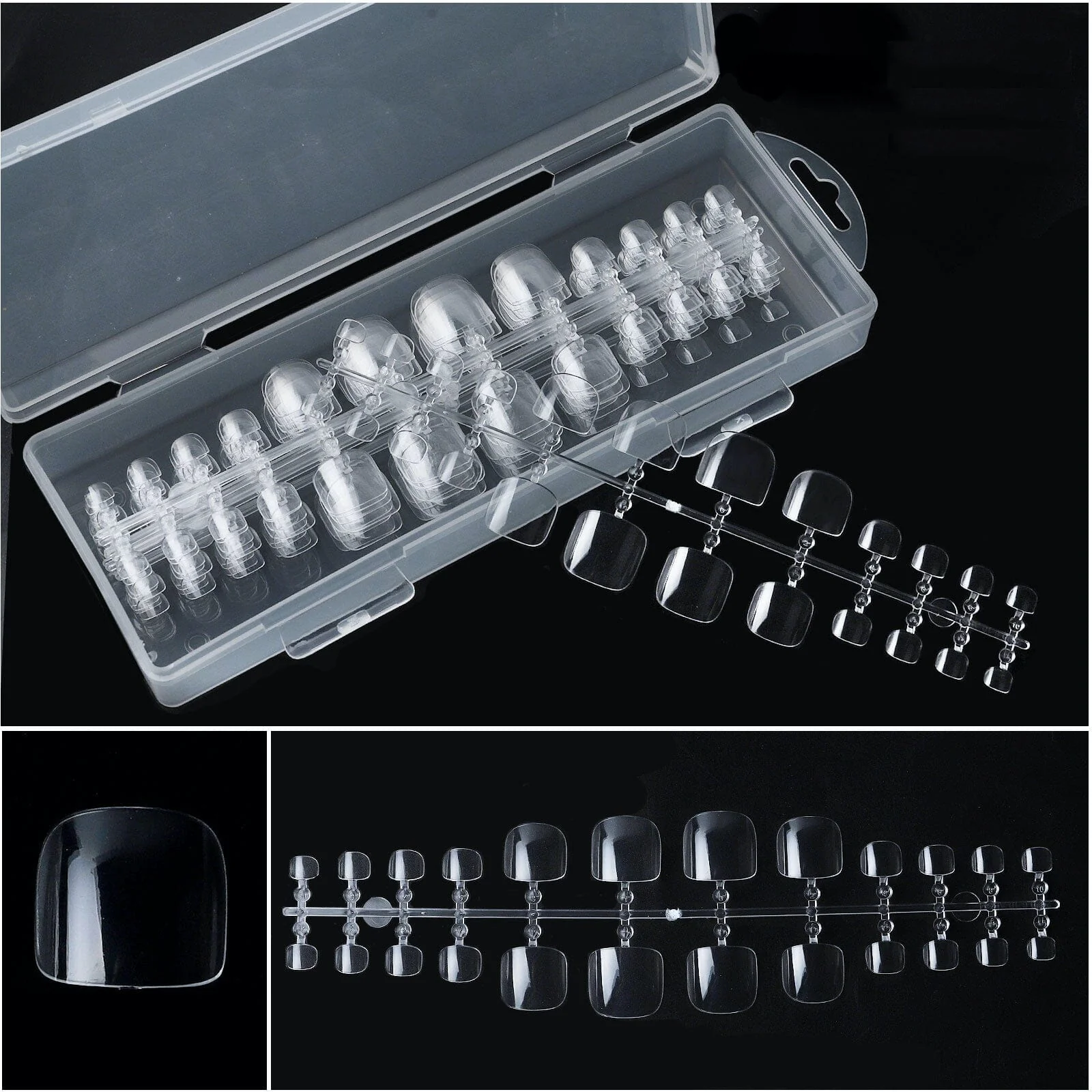 Toe Nail Tips - Clear Tray 240ct - Image 2