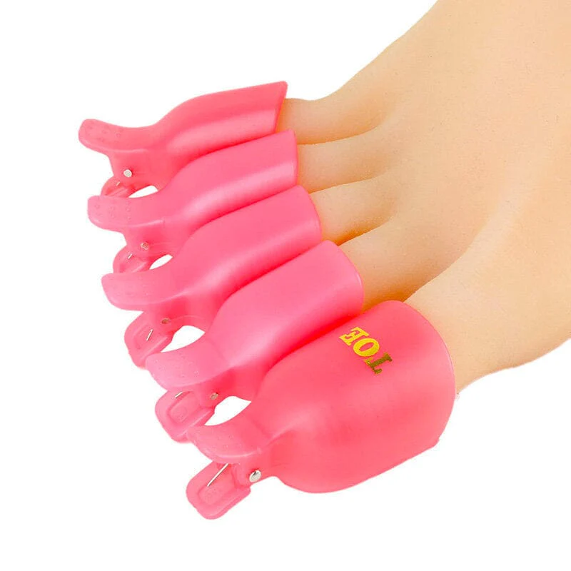 Toe Soak Off Cap Clips 5pcs Pack - Image 2