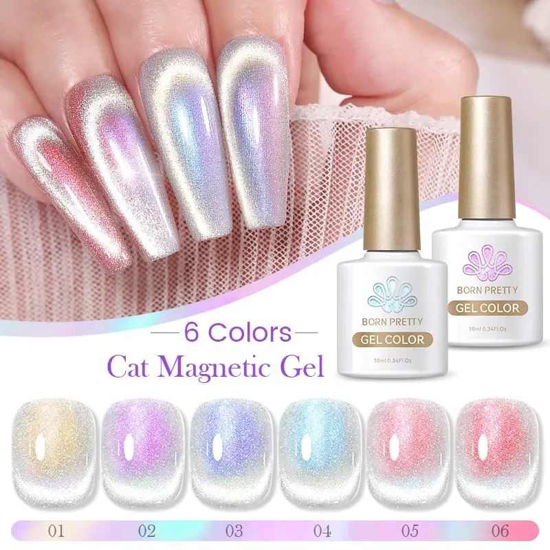 Transparent Aurora Cat Eye Magnetic Gel Born Pretty