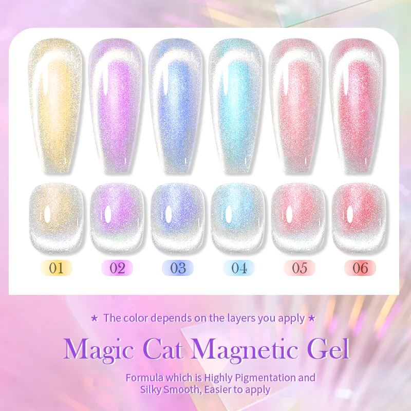 Transparent Aurora Cat Eye Magnetic Gel Born Pretty - Image 3