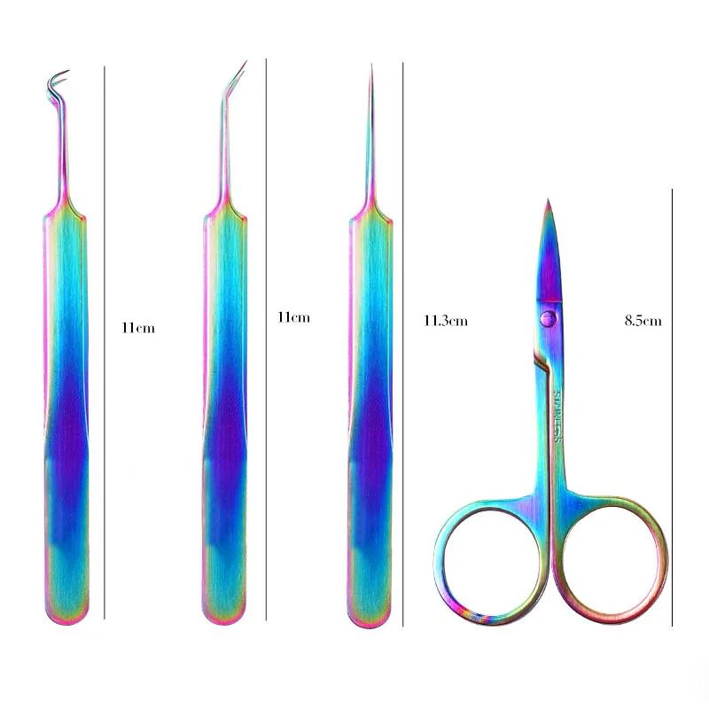 Tweezers and Scissors - 4pcs Set - Image 2