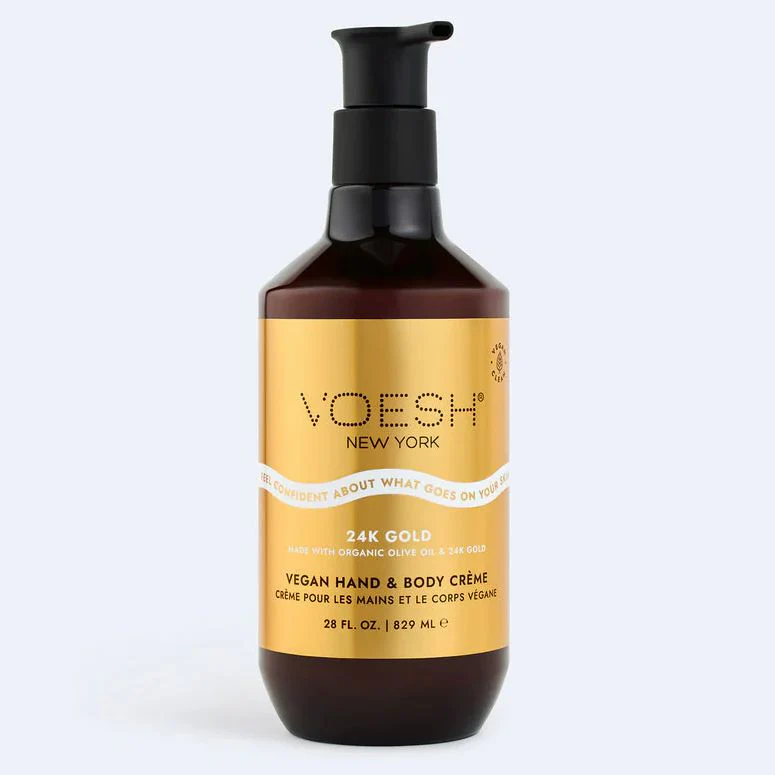 Vegan Body & Hand Creme - Imperial 24K Gold - Voesh 829ml