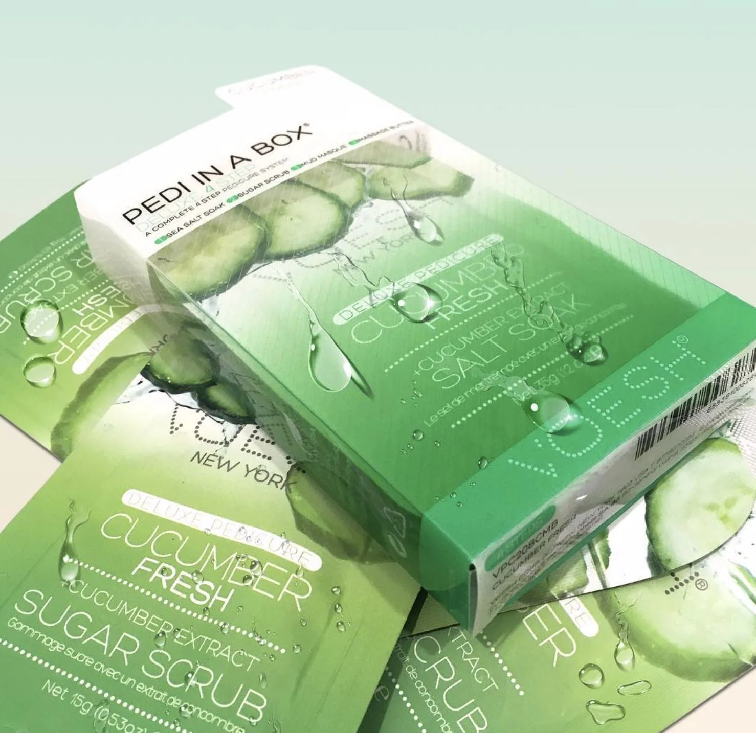 Pedi-in-a-Box Cucumber Fresh - Voesh - Image 4