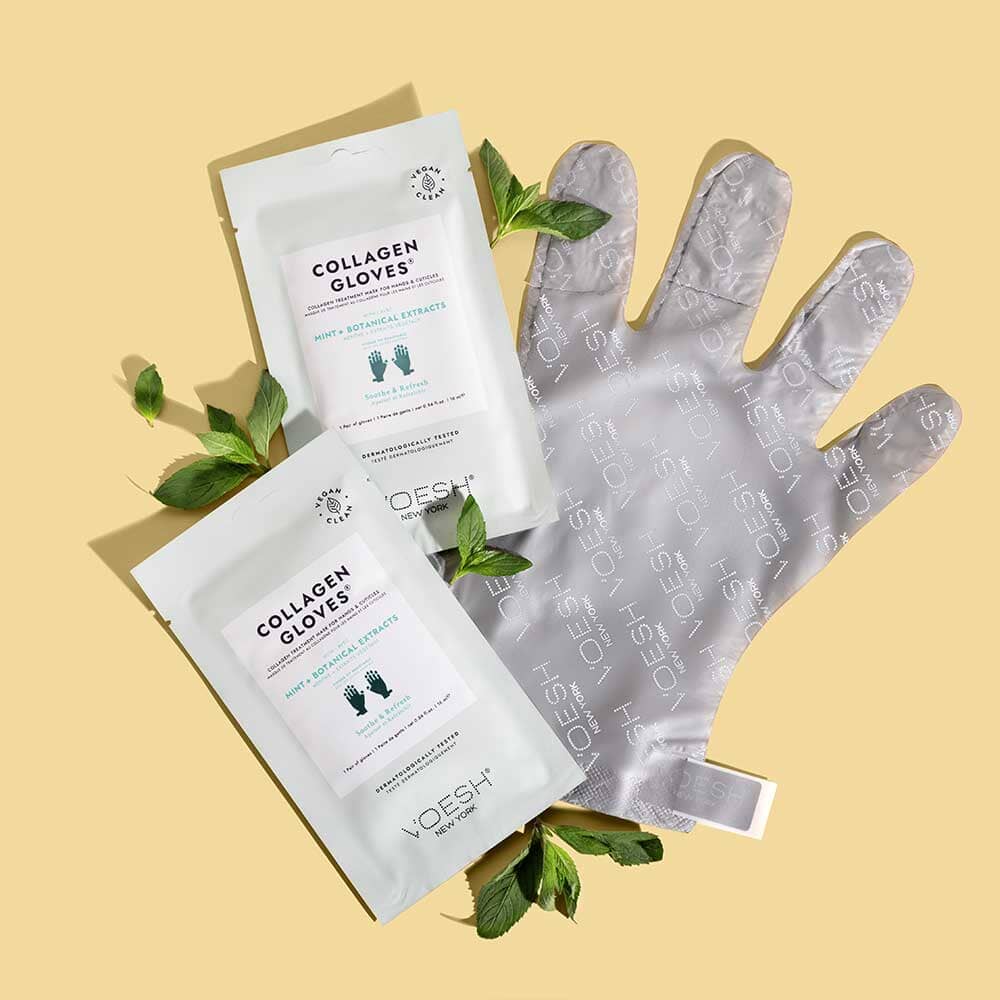 Collagen Gloves with Mint + Botanical Extracts - Voesh - Image 3
