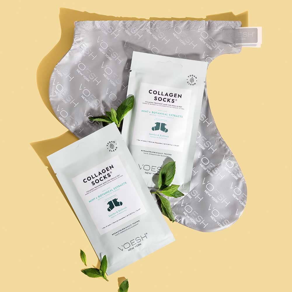 Collagen Socks with Mint + Botanical Extracts - Voesh - Image 3