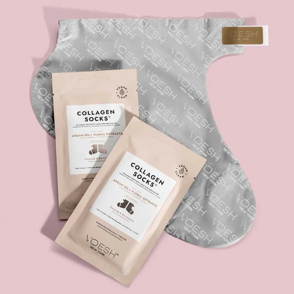 Collagen Socks with Argan Oil + Floral Extracts - Voesh - Image 3