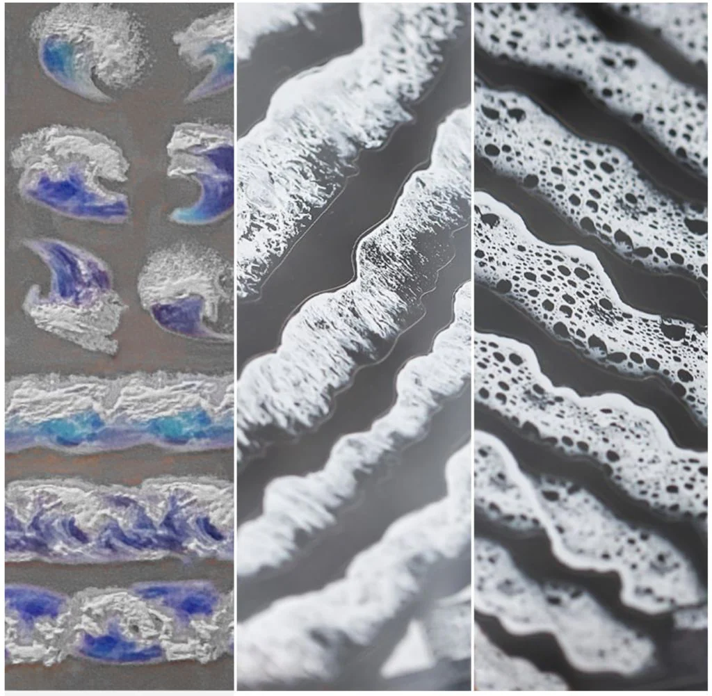 Waves Nail Art Sticker