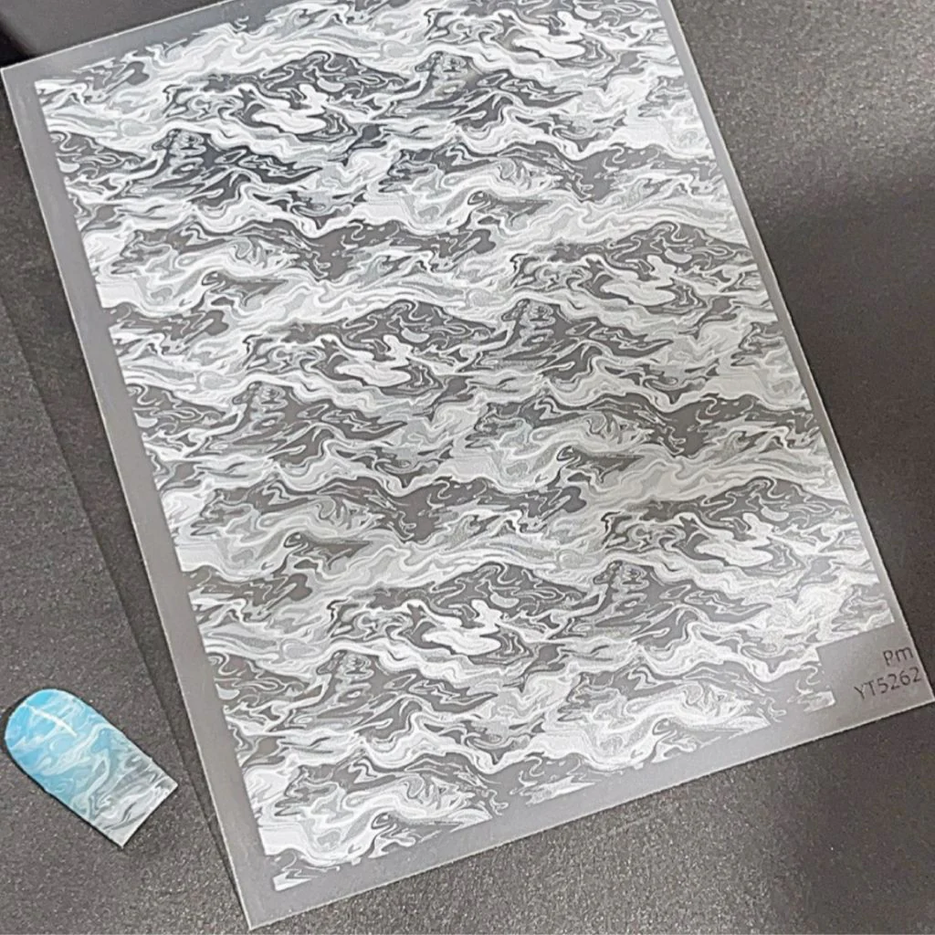Waves Nail Art Sticker - Image 6