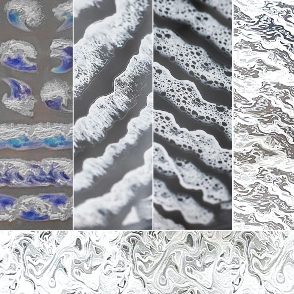 Waves Nail Art Sticker - Image 8
